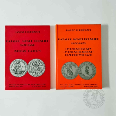 Katalog monet polskich 1506-1573 i 1576-86, razem 2 egzemplarze