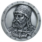 medal :: MIESZKO I /DOBRAWA :: nr 2 :: brąz - srebrzony