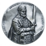 medal :: Kazimierz II Sprawiedliwy :: seria królewska :: srebrzony
