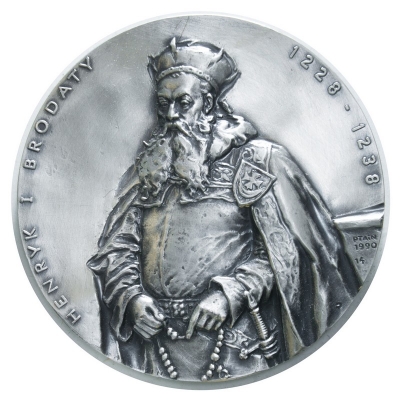 medal :: Henryk I Brodaty :: seria królewska :: srebrzony