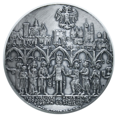medal :: KAZIMIERZ III WIELKI :: PTAiN Warszawa :: NR 5 :: SREBRZONY