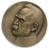medal :: NACZELNIK PAŃSTWA JÓZEF PIŁSUDSKI :: PTAiN Warszawa :: BRĄZ