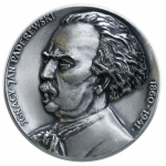 medal :: IGNACY JAN PADEREWSKI :: PTAiN Warszawa :: SREBRZONY