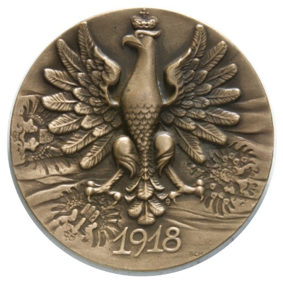 medal :: NACZELNIK PAŃSTWA JÓZEF PIŁSUDSKI :: PTAiN Warszawa :: BRĄZ