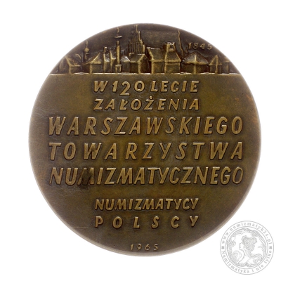 120 LAT WARSZAWSKIEGO TOWARZYSTWA NUMIZMATYCZNEGO, medal