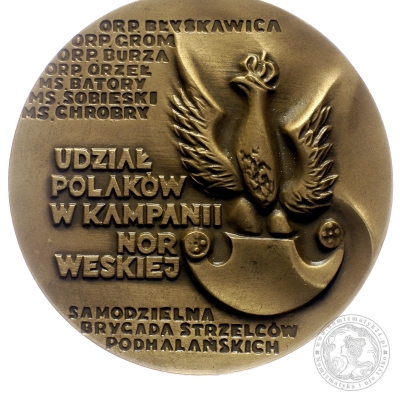 50. ROCZNICA KAMPANII NORWESKIEJ, medal