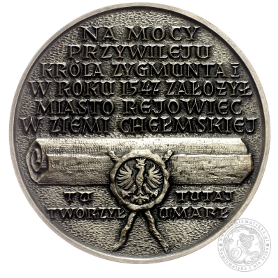MIKOŁAJ REJ – OJCIEC LITERATURY POLSKIEJ, medal srebrzony