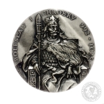 Bolesław I Chrobry, seria królewska, medal, srebrzony
