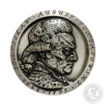 Stanisław August Poniatowski, medal, srebrzony