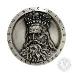 Kazimierz Wielki, medal, srebrzony