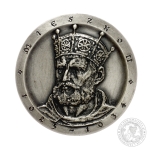 Mieszko II, medal, srebrzony