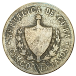5 (Cinco) Centavos :: 1915 :: Republica de Cuba