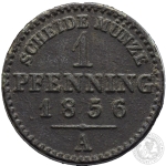 1 PFENNING, 1856 A, Friedrich Wilhelm IV. (1840–1861)
