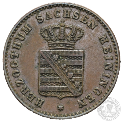 2 Pfennig, 1868, Sachsen-Meiningen, Georg II. 1866-1914