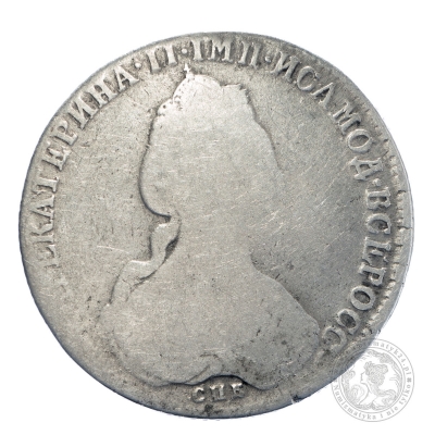 1 Rubel, 1780 ИЗ, Katarzyna II, Rosja