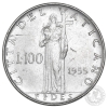 PIVS XII, 100 lirów, 1955, CITTA' DEL VATICANO, FIDES