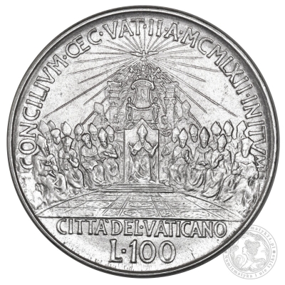 JAN XXIII, 100 lirów, 1962, CITTA' DEL VATICANO