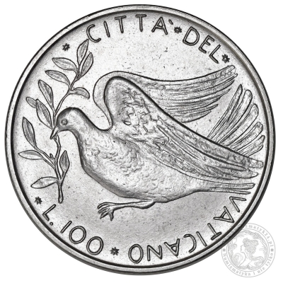 PAWEŁ VI, 100 lirów, 1971, CITTA' DEL VATICANO