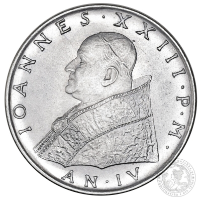 JAN XXIII, 100 lirów, 1962, CITTA' DEL VATICANO, FIDES