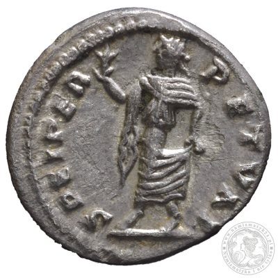Cesarstwo Rzymskie, Geta (jako Cezar, AD 197-209), Denarius