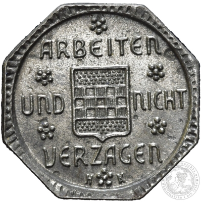 NOTGELD, 2 fenigi, 1919, Stadt Hamm-Westfalen