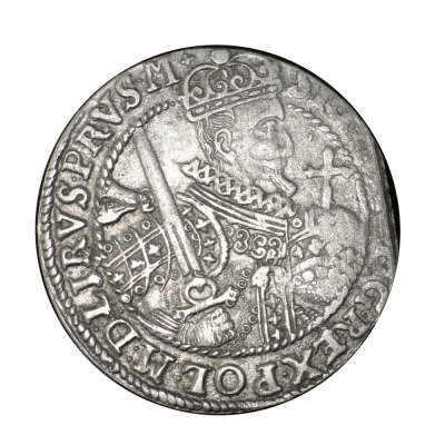 ORT :: 1622 :: Bydgoszcz :: końcówka napisu PRVS : M + :: Zygmunt III Waza