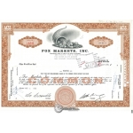 Fox Markets, Inc :: Certifies 1963