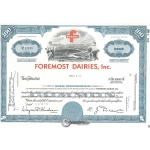 Foremost Dairies, Inc. :: Certifies 1967
