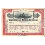 Homestake Mining Company :: Certify 1930