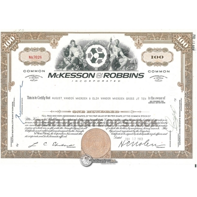 McKesson & Robbins Incorporated :: Certify 1963