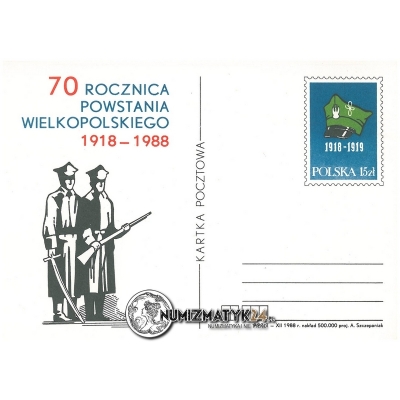 Całostka :: 70 Rocznica Powstania Wielkopolskiego 1918-1988