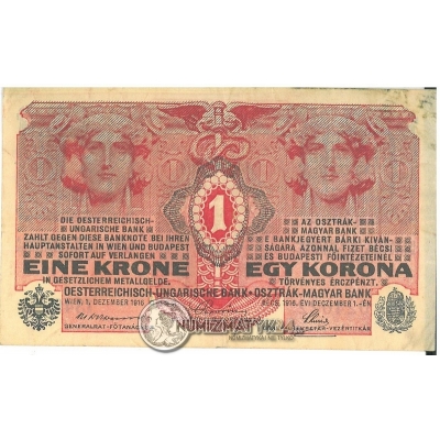 1 korona :: Austro-Węgry :: 1916