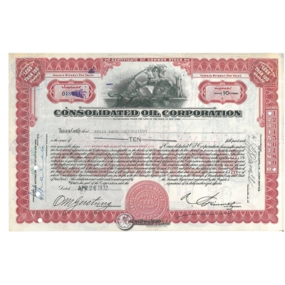Consolidated Oil Corporation :: Certify 1932