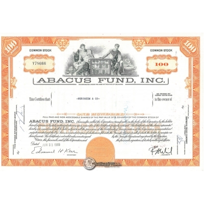 Abacus Fund. Inc. :: Certifies 1969