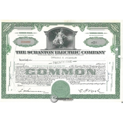 The Scranton Electric Company :: Certify 1953